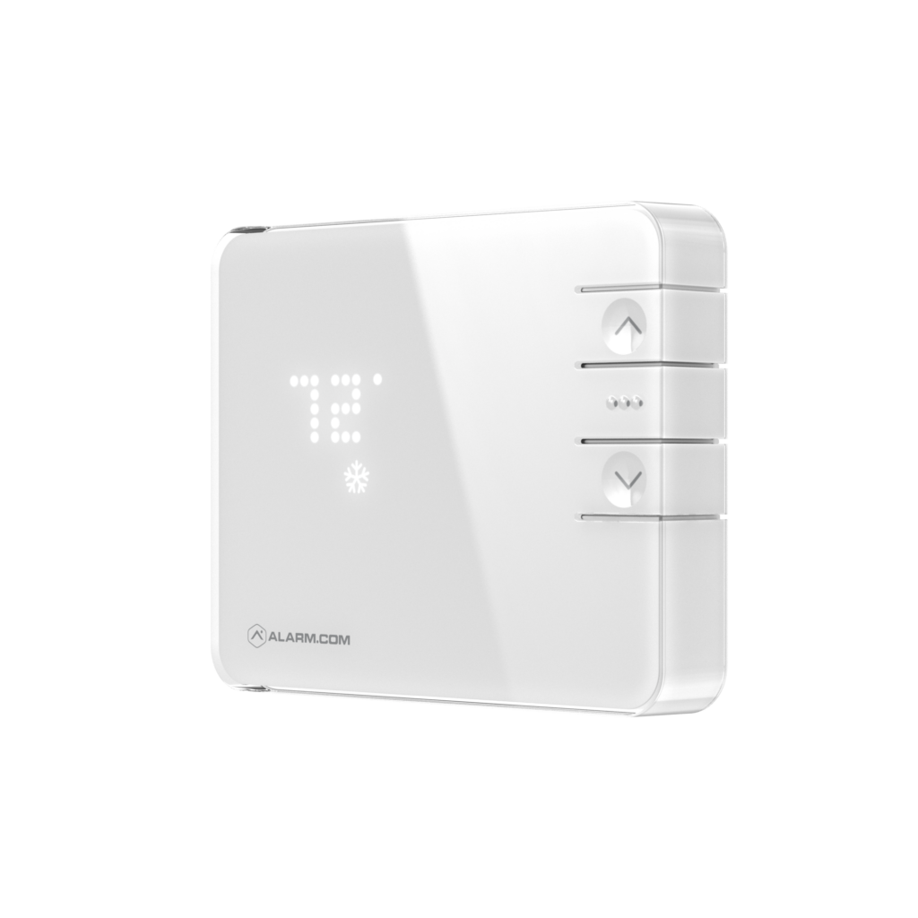 White Smart Home Thermostat set to 72 degrees