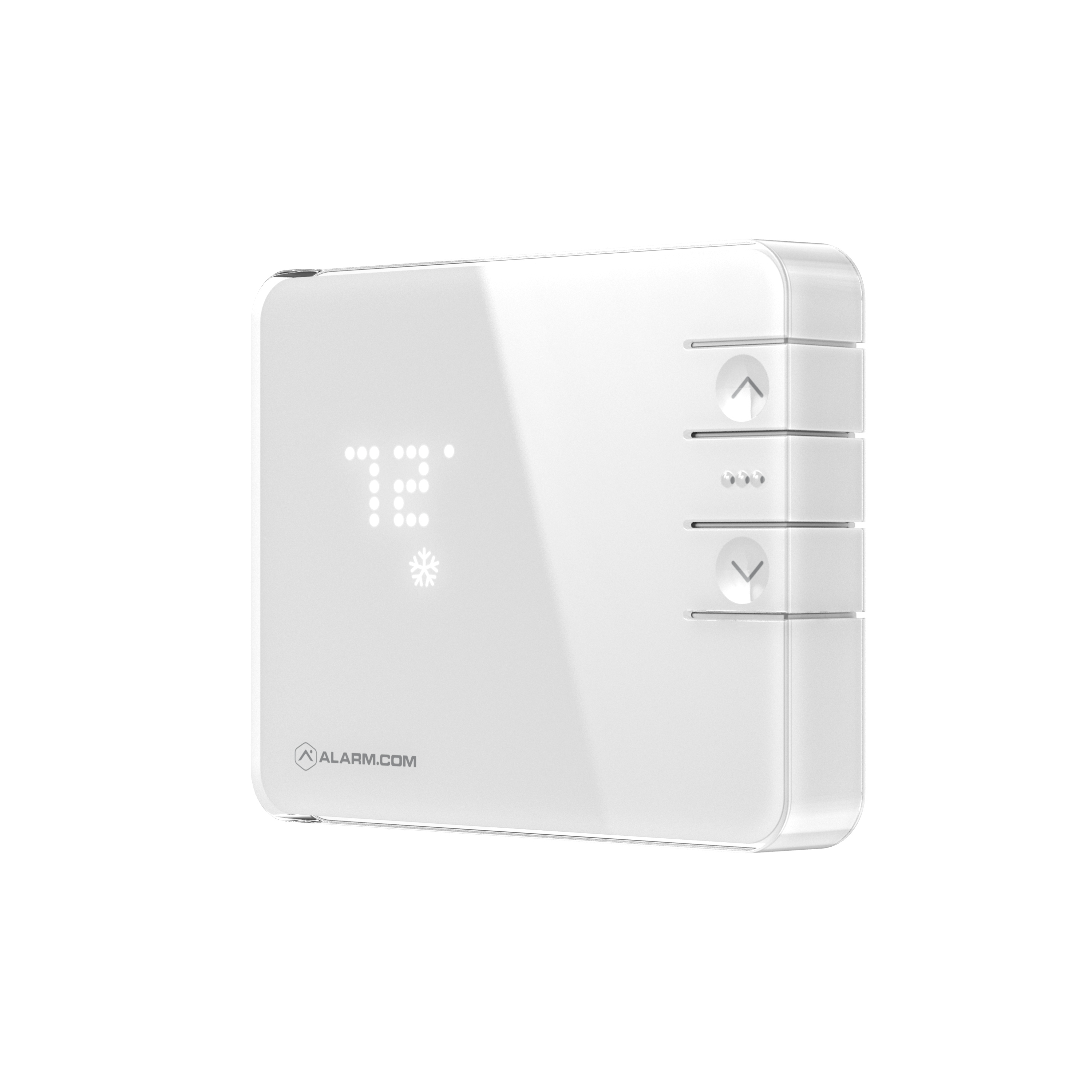 White Smart Home Thermostat set to 72 degrees