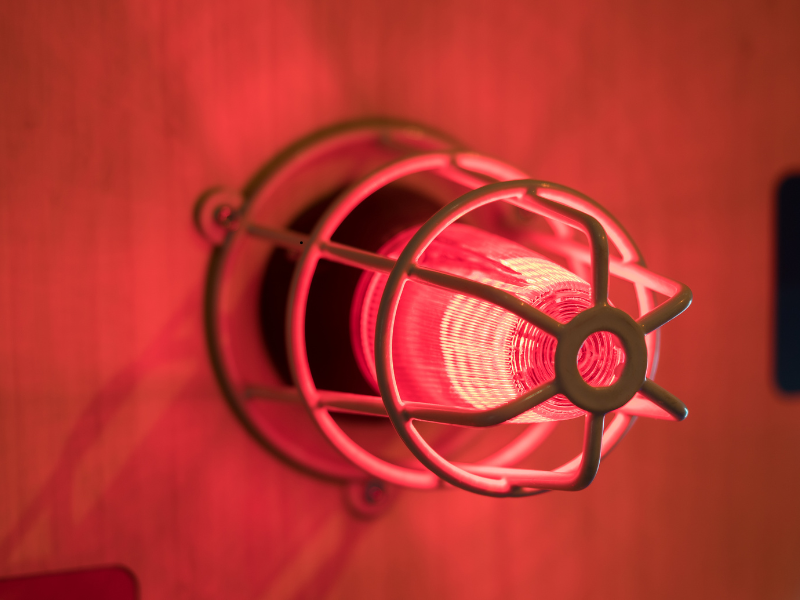Red Security Light